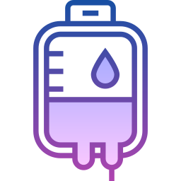 Blood bag icon