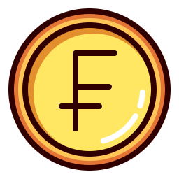 Swiss franc icon