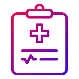 rapport médical Icône