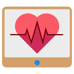 moniteur de fréquence cardiaque Icône