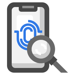 Fingerprint searching icon