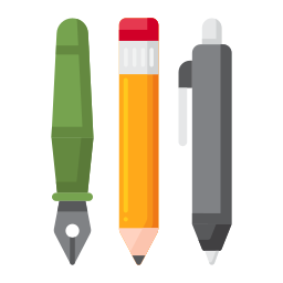 schrijven hulpmiddelen icoon