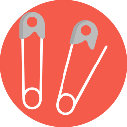 Safety pins icon