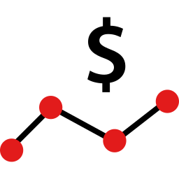 gráfico de linha Ícone