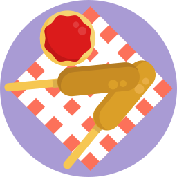 Corn dog icon