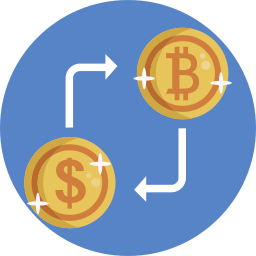 cambio di valuta icona