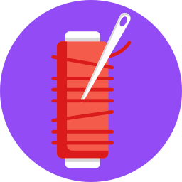 Needle thread icon