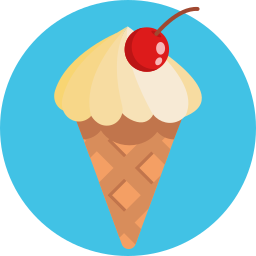 cucurucho de helado icono