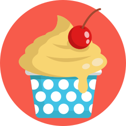 Ice cream cup icon