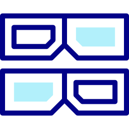 óculos 3d Ícone