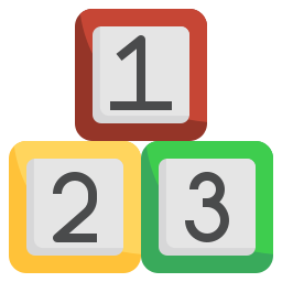 Number blocks icon