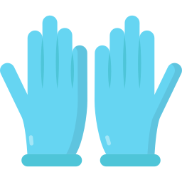 guantes de la mano icono