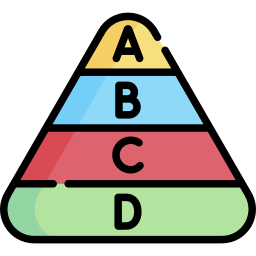 pirámide de maslow icono