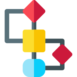 diagramma di flusso icona