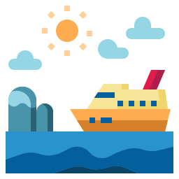 barco de transbordador icono