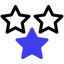 estrelas de avaliação Ícone