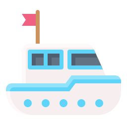 Toy boat icon