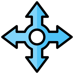 Four arrows icon