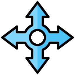 cuatro flechas icono