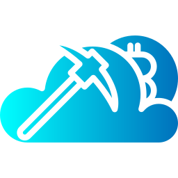 Cloud mining icon