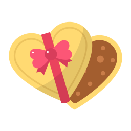 Heart box icon