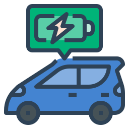 Electric vehicle icon