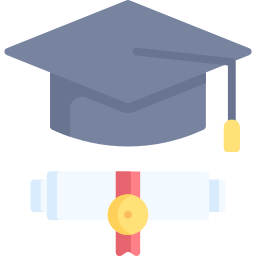 graduación icono