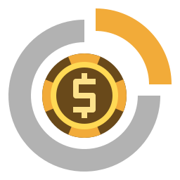 información financiera icono