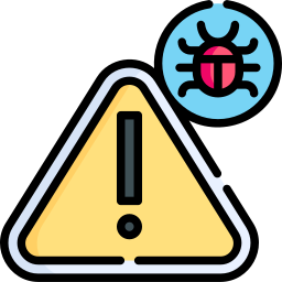 virus waarschuwing icoon