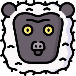 Sifaka lemur icon