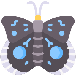 Blue pansy icon