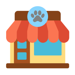 la tienda de animales icono