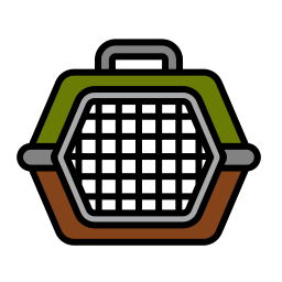 Pet carrier icon