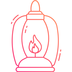 Oil lamp icon