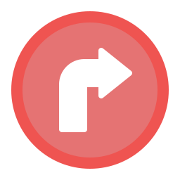 Turn right icon