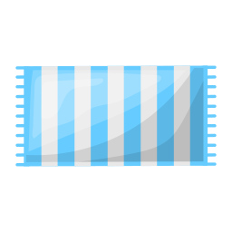 Beach towel icon