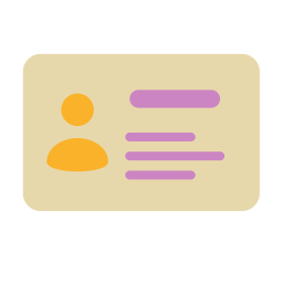 Identification card icon