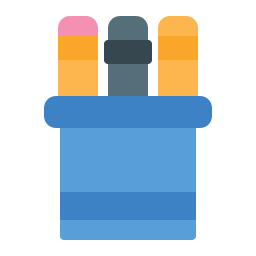 Pencil holder icon