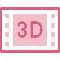 3d movie icon