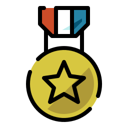 medalla estrella icono