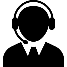 Call center operator icon