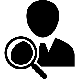 Search people symbol icon