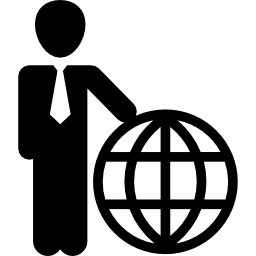 Международный бизнесмен иконка