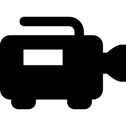 Video camera side view icon