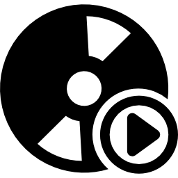 botón reproducir disco icono