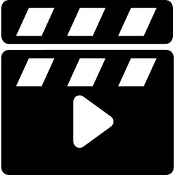 Movie clapper icon