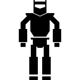 Military robot machine icon