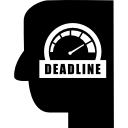 deadline hoofd symbool icoon