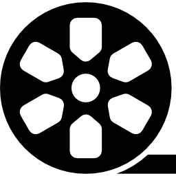 Movie reel cinema tool icon