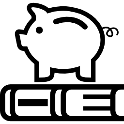 Pig on a book icon